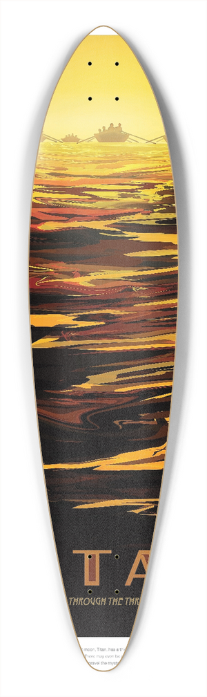 NASA - Titan 39.3 inch art pintail longboard deck
