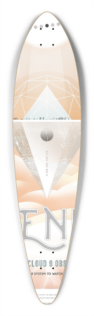 NASA - Venus 39.3 inch art pintail longboard deck