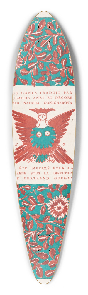 Natalia Goncharova - Conte de tsar Saltan et de son fils le glorieux et puissant prince Gvidon Saltanovitch, et de sa belle princesse Cygne pl 15 39.3 inch art pintail longboard deck