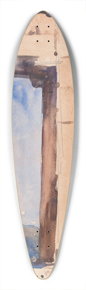 Nathaniel Hone the Younger - The Parthenon, Athens 39.3 inch art pintail longboard deck