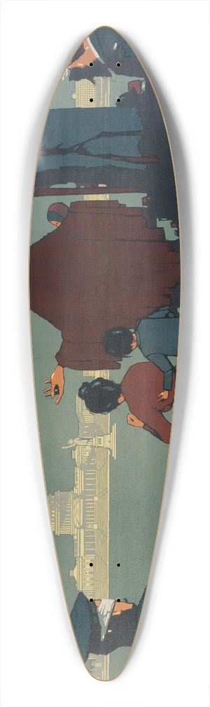 Nathaniel Lord Britton - They are looking to us for help 39.3 inch art pintail longboard deck