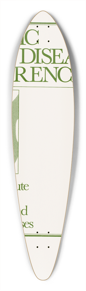 National Institutes of Health - Chronic Renal Disease Conference 39.3 inch art pintail longboard deck