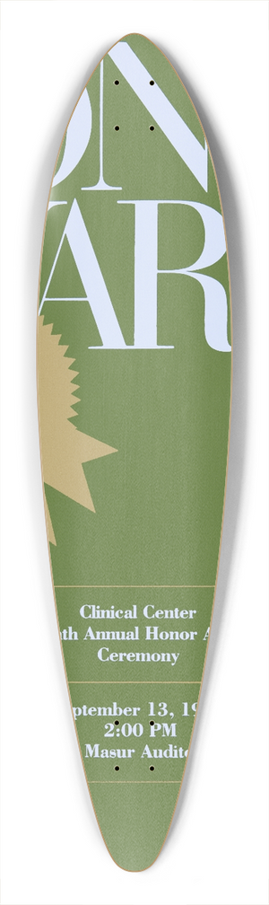 National Institutes of Health - Honor awards 39.3 inch art pintail longboard deck