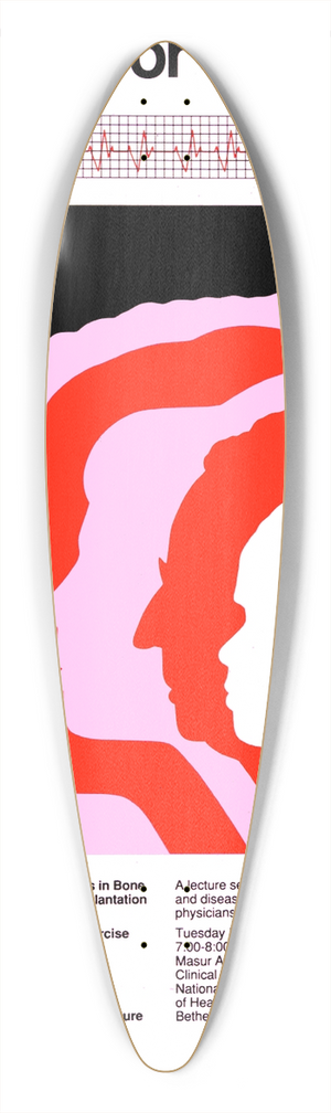 National Institutes of Health - Medicine for the public 39.3 inch art pintail longboard deck