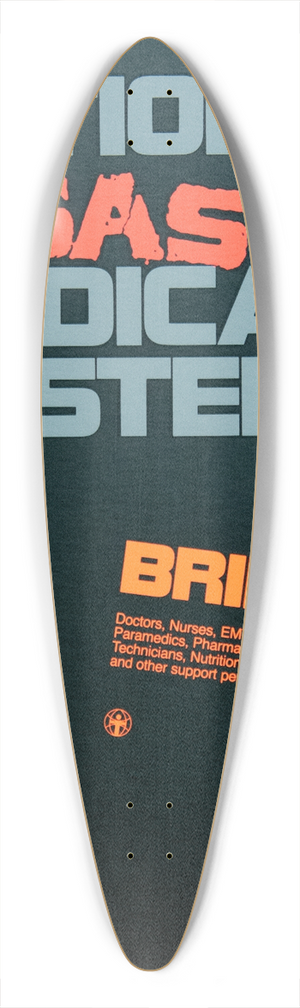National Institutes of Health - National disaster medical system 39.3 inch art pintail longboard deck