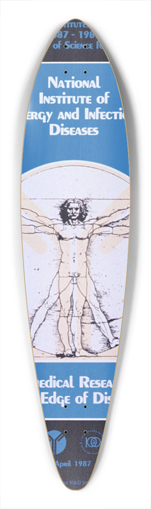National Institutes of Health - National Institute of Allergy and Infectious Diseases; biomedical research at the edge of discovery 39.3 inch art pintail longboard deck