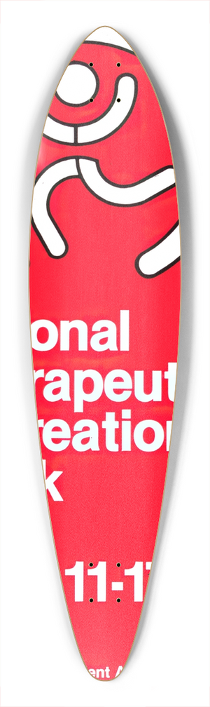 National Institutes of Health - National Therapeutic Recreation Week 39.3 inch art pintail longboard deck