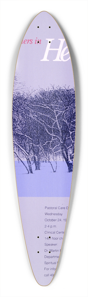 National Institutes of Health - Partners in healing 39.3 inch art pintail longboard deck