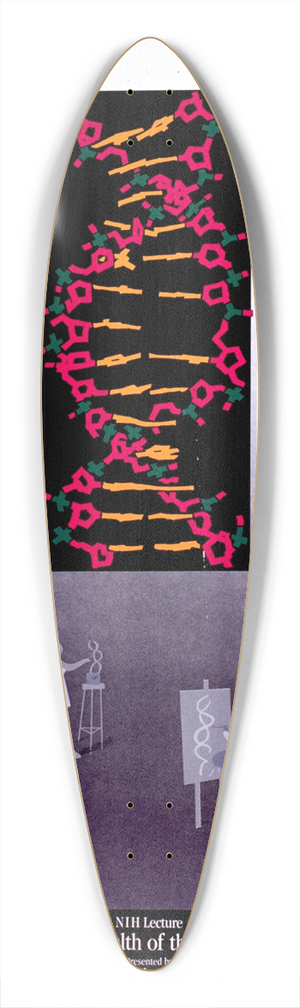 National Institutes of Health - The health of the spirit 39.3 inch art pintail longboard deck