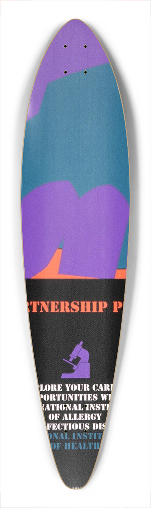 National Institutes of Health - The partnership program 39.3 inch art pintail longboard deck