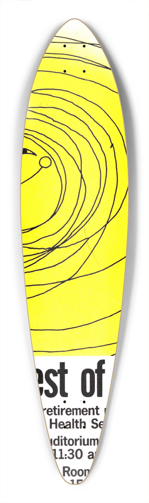 National Institutes of Health - The rest of your life 39.3 inch art pintail longboard deck