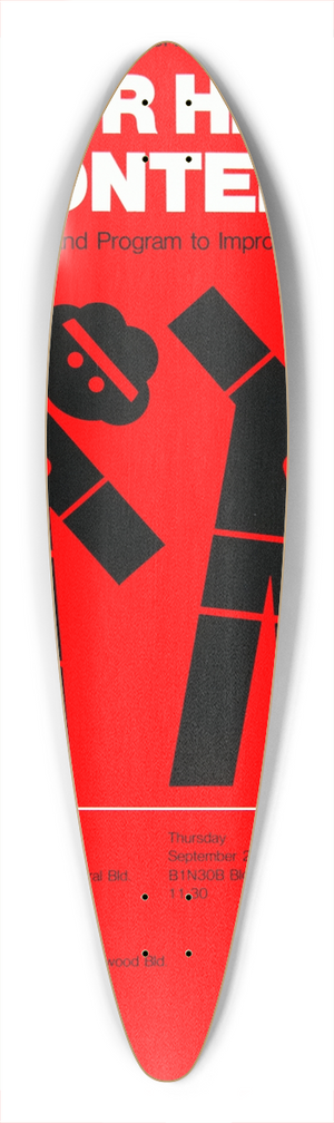 National Institutes of Health - To your hearts content 39.3 inch art pintail longboard deck