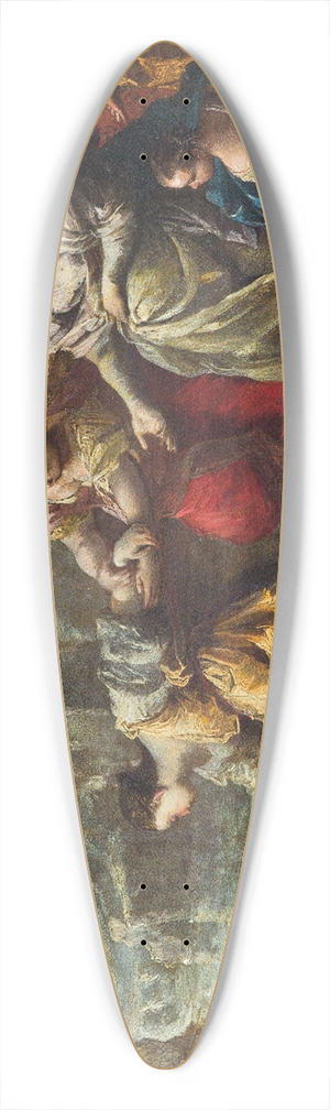 Neapolitan School - The Finding of Moses 39.3 inch art pintail longboard deck