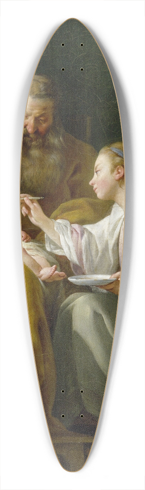 Nel Hall - The Holy Family 39.3 inch art pintail longboard deck Nel Hall - The Holy Family 39.3 inch art pintail longboard deck