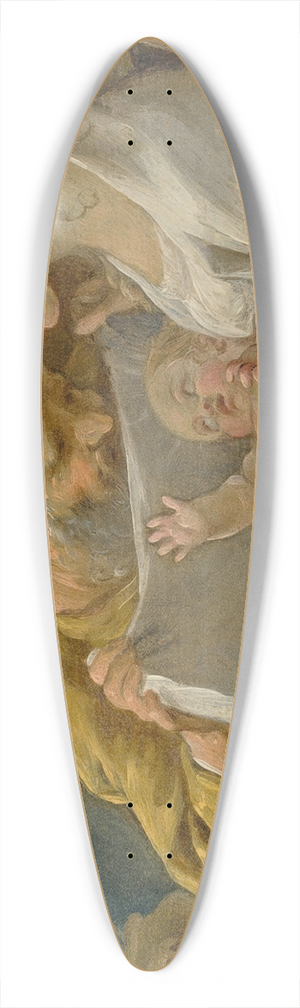 Nel Hall - The Holy Family 39.3 inch art pintail longboard deck Nel Hall - The Holy Family 39.3 inch art pintail longboard deck