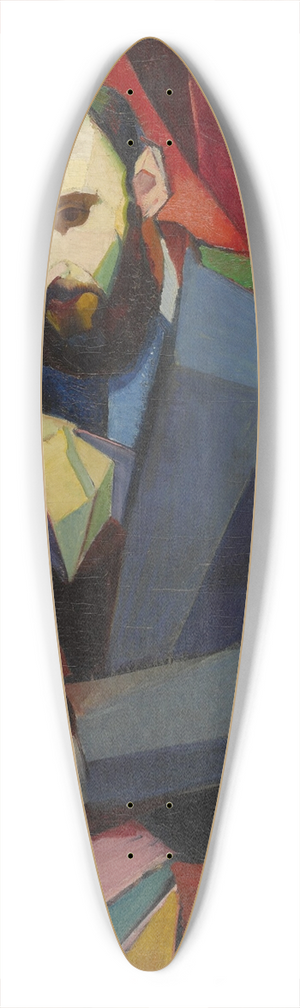ngel Zrraga - El Lector Juan Ramn Jimnez 39.3 inch art pintail longboard deck