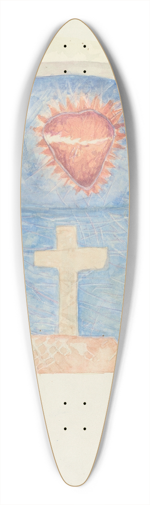 N.H. Yeckley - Keystone 39.3 inch art pintail longboard deck