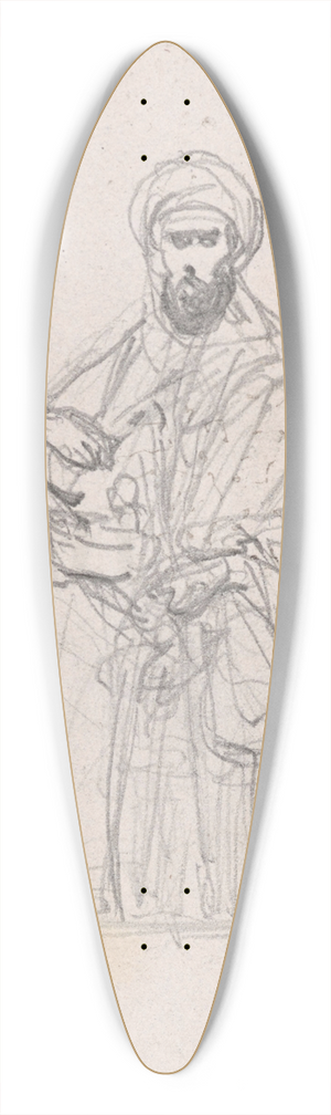Nicaise De Keyser - Arab 39.3 inch art pintail longboard deck Nicaise De Keyser - Arab 39.3 inch art pintail longboard deck
