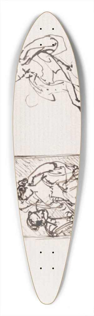 Nicaise De Keyser - Attitudes 39.3 inch art pintail longboard deck