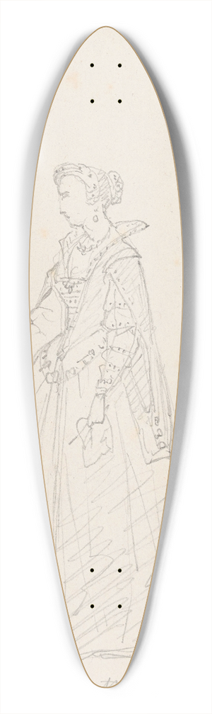 Nicaise De Keyser - Elizabeth 39.3 inch art pintail longboard deck