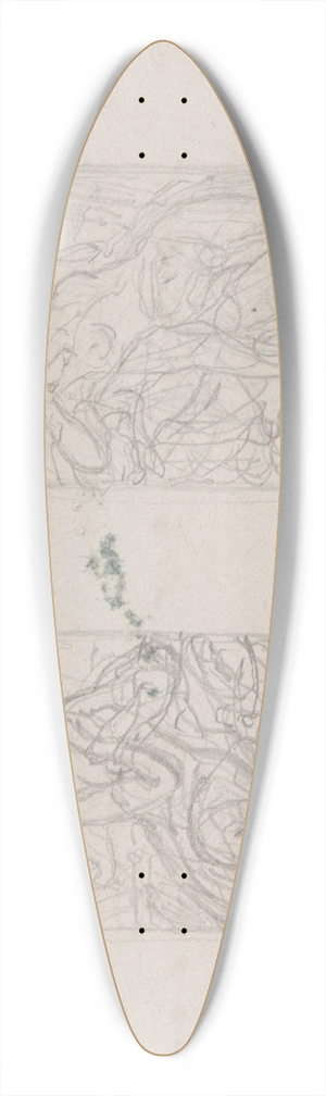 Nicaise De Keyser - Female Nude 39.3 inch art pintail longboard deck