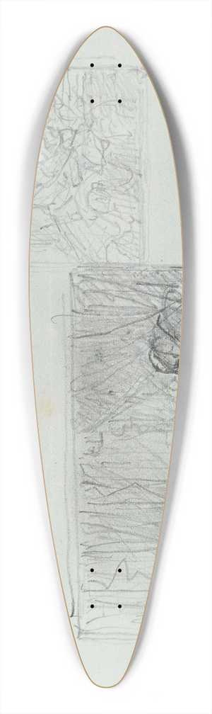 Nicaise De Keyser - Figures 39.3 inch art pintail longboard deck