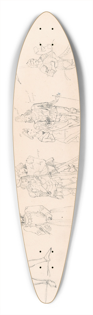 Nicaise De Keyser - Figures 39.3 inch art pintail longboard deck