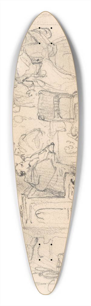 Nicaise De Keyser - Historical Scene 39.3 inch art pintail longboard deck
