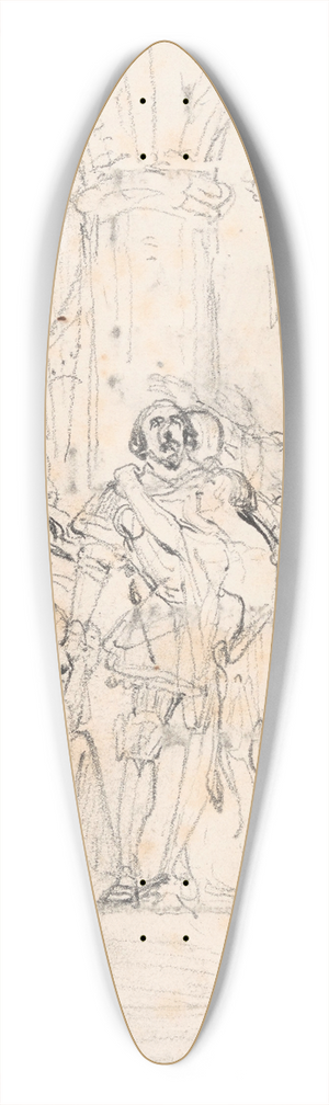 Nicaise De Keyser - Historical Scene 39.3 inch art pintail longboard deck