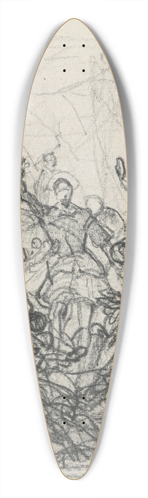 Nicaise De Keyser - Historical Scene 39.3 inch art pintail longboard deck