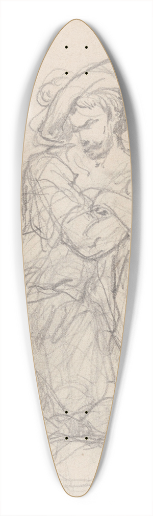 Nicaise De Keyser - Iconoclast 39.3 inch art pintail longboard deck