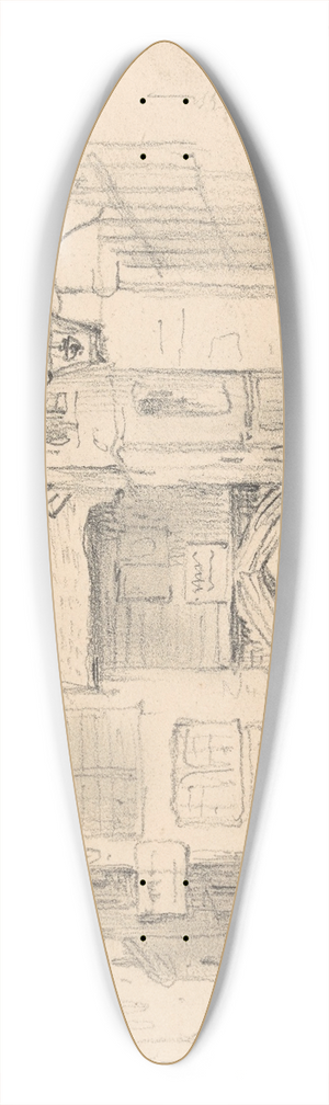 Nicaise De Keyser - In London 39.3 inch art pintail longboard deck