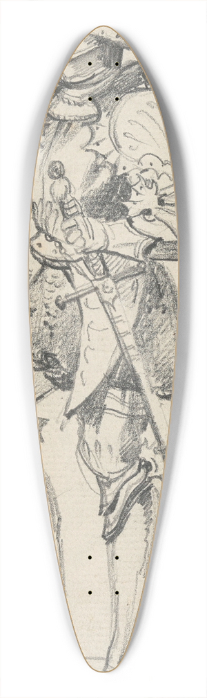 Nicaise De Keyser - Man in Armour 39.3 inch art pintail longboard deck