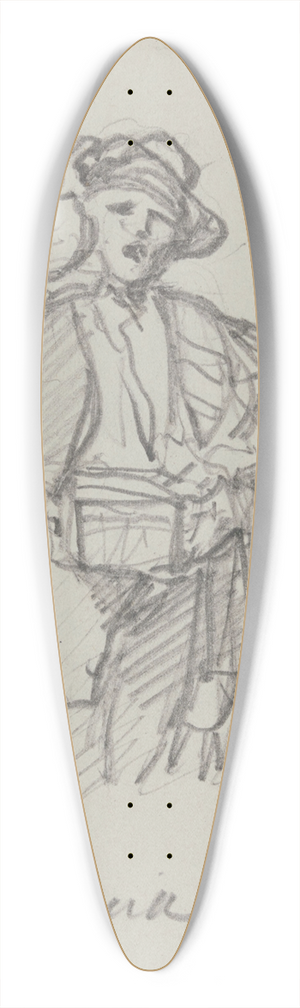 Nicaise De Keyser - Man with Pitcher 39.3 inch art pintail longboard deck