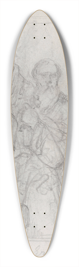 Nicaise De Keyser - Peter the Hermit 39.3 inch art pintail longboard deck