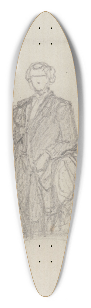Nicaise De Keyser - Portrait of a Man 39.3 inch art pintail longboard deck