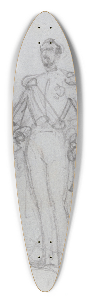 Nicaise De Keyser - Portrait of a Man 39.3 inch art pintail longboard deck