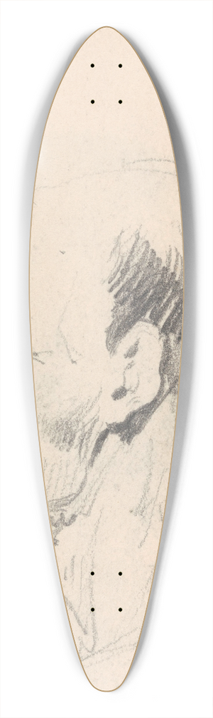 Nicaise De Keyser - Portrait of a Man 39.3 inch art pintail longboard deck