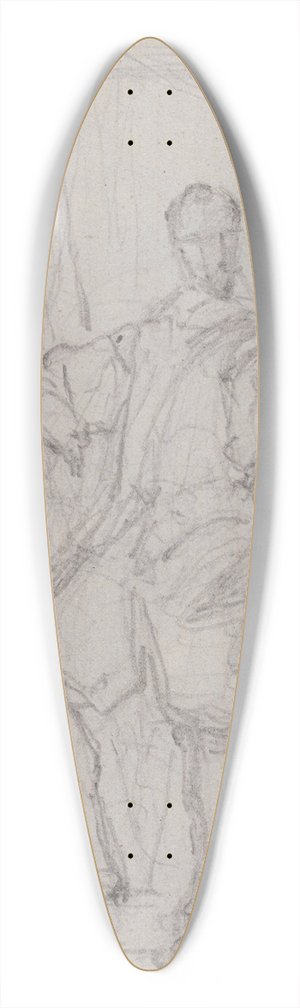 Nicaise De Keyser - Portrait of a Man 39.3 inch art pintail longboard deck