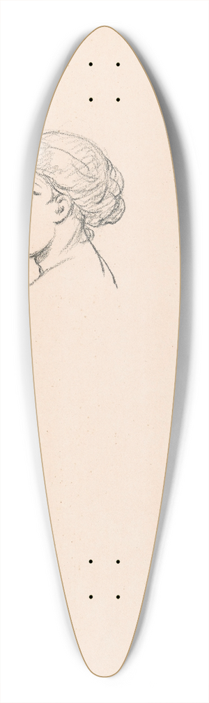 Nicaise De Keyser - Portrait of a Woman 39.3 inch art pintail longboard deck