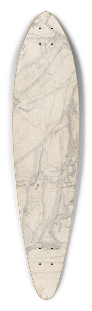 Nicaise De Keyser - Statue of the Painter Jacob Jordaens 39.3 inch art pintail longboard deck