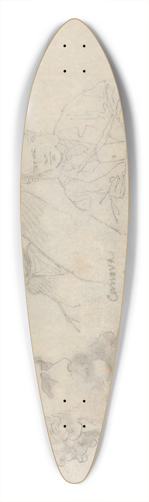 Nicaise De Keyser - The Artists Thomas Faed, Antonio Canova en Edwin Henry Landseer 39.3 inch art pintail longboard deck