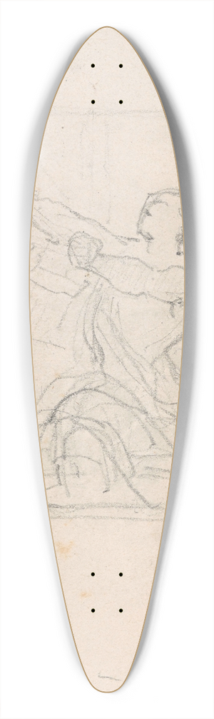 Nicaise De Keyser - The Corsair 39.3 inch art pintail longboard deck Nicaise De Keyser - The Corsair 39.3 inch art pintail longboard deck
