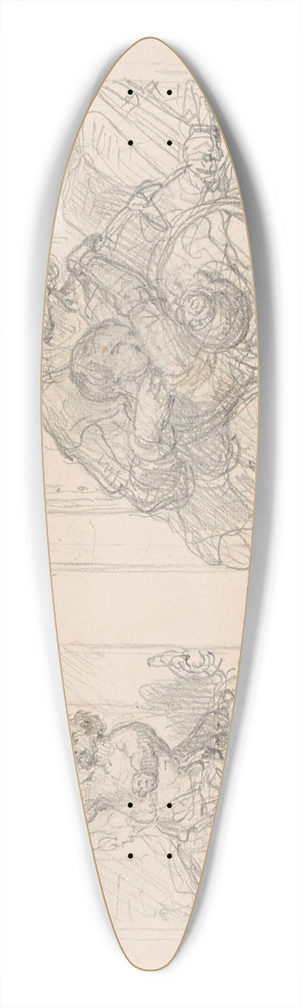 Nicaise De Keyser - The Corsair and The Persecution of the reformed 39.3 inch art pintail longboard deck