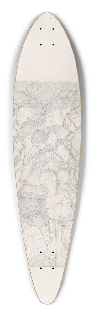 Nicaise De Keyser - The Geuzen 39.3 inch art pintail longboard deck Nicaise De Keyser - The Geuzen 39.3 inch art pintail longboard deck