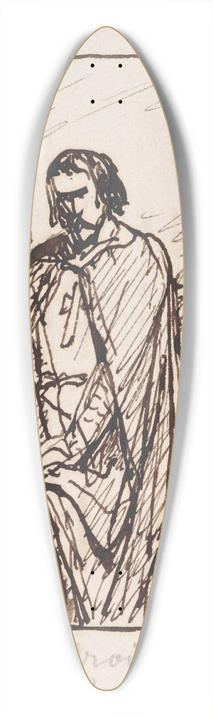 Nicaise De Keyser - The Return of the Crusader to his Homeland 39.3 inch art pintail longboard deck