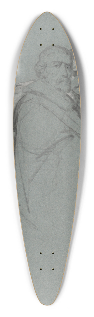 Nicaise De Keyser - The Sculptors Johannes van Mildert and Lucas Faydherbe 39.3 inch art pintail longboard deck