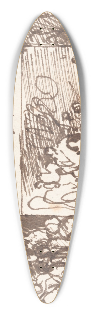 Nicaise De Keyser - Three Scenes 39.3 inch art pintail longboard deck
