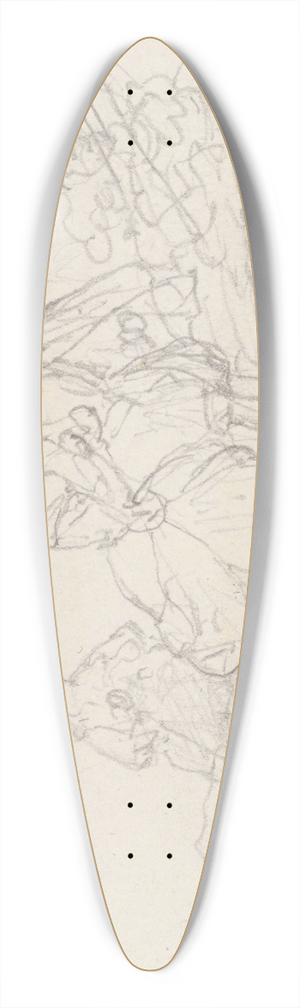 Nicaise De Keyser - Walk 39.3 inch art pintail longboard deck Nicaise De Keyser - Walk 39.3 inch art pintail longboard deck