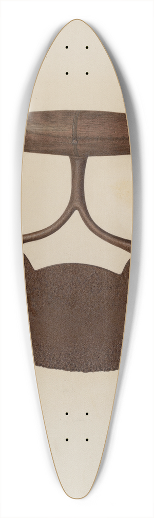 Nicholas Amantea - Chopping Knife 39.3 inch art pintail longboard deck